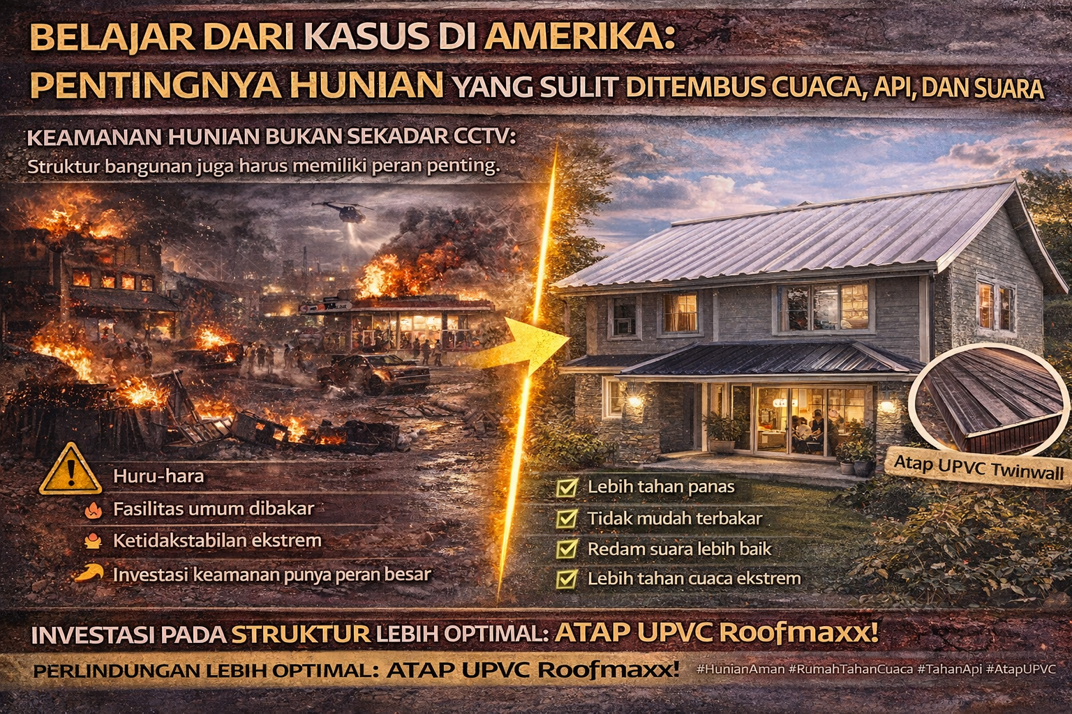 Belajar dari Kasus di Amerika: Pentingnya Hunian yang Sulit Ditembus Cuaca dan Suara