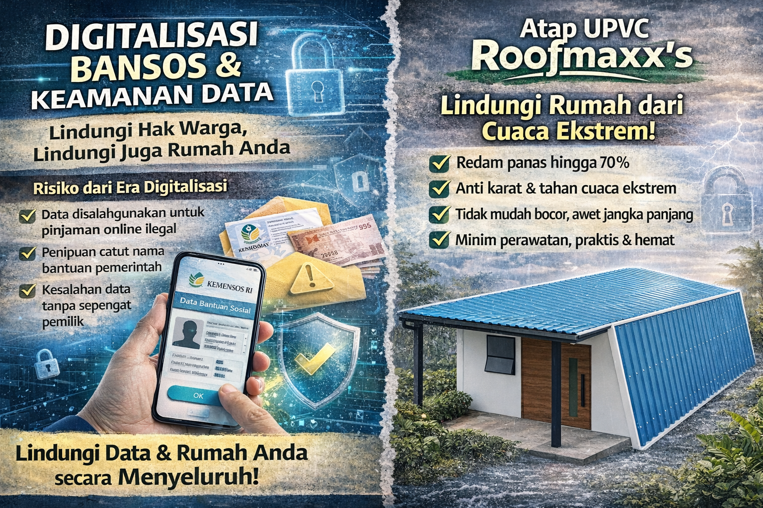 Digitalisasi Bansos & Keamanan Data — Lindungi Hak Warga, Lindungi Juga Rumah Anda