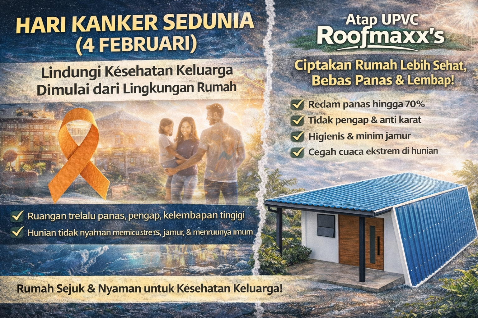 Hari Kanker Sedunia (4 Februari) — Lindungi Kesehatan Keluarga Dimulai dari Lingkungan Rumah