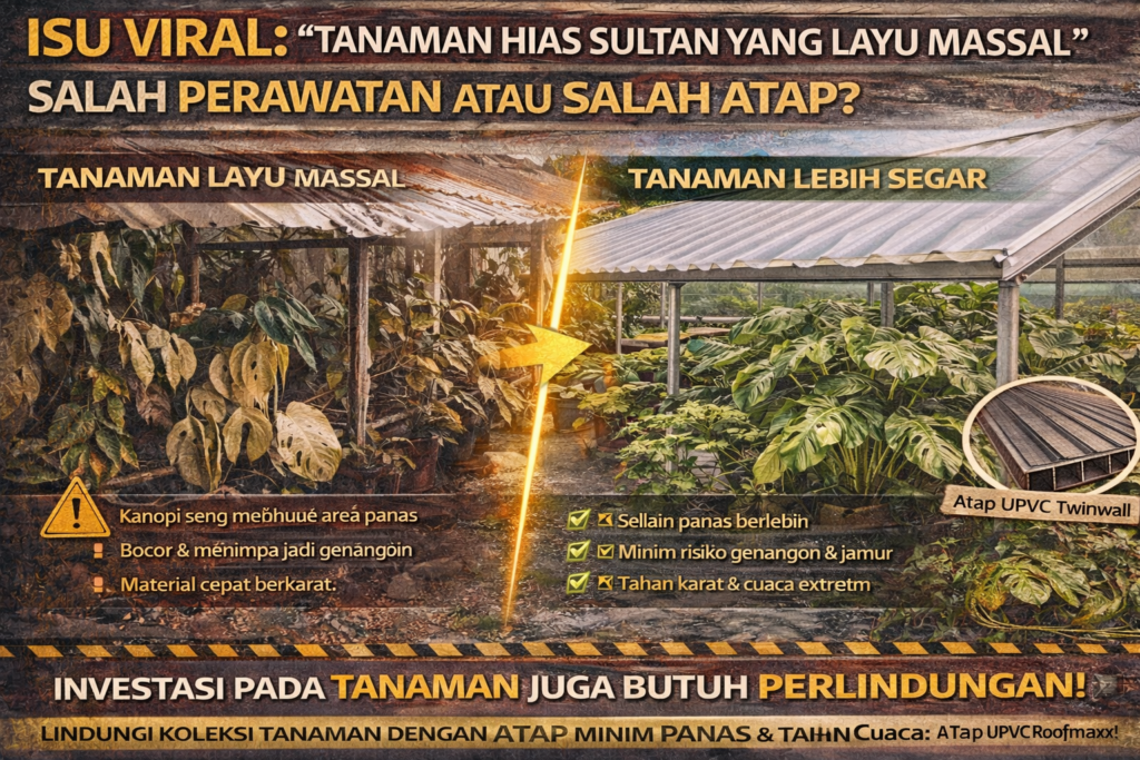 Isu Viral: “Tanaman Hias Sultan Layu Massal” – Salah Perawatan atau Salah Atap?