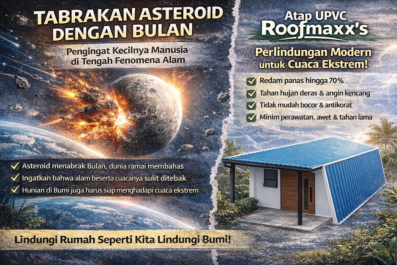 Tabrakan Asteroid dengan Bulan – Pengingat Kecilnya Manusia di Tengah Fenomena Alam