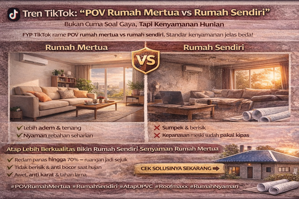 Tren TikTok: “POV Rumah Mertua vs Rumah Sendiri” – Bukan Cuma Soal Gaya, Tapi Kenyamanan Hunian