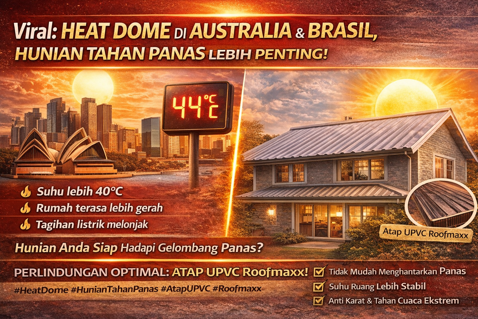 Viral: Fenomena “Heat Dome” di Australia & Brasil, Hunian Anda Siap