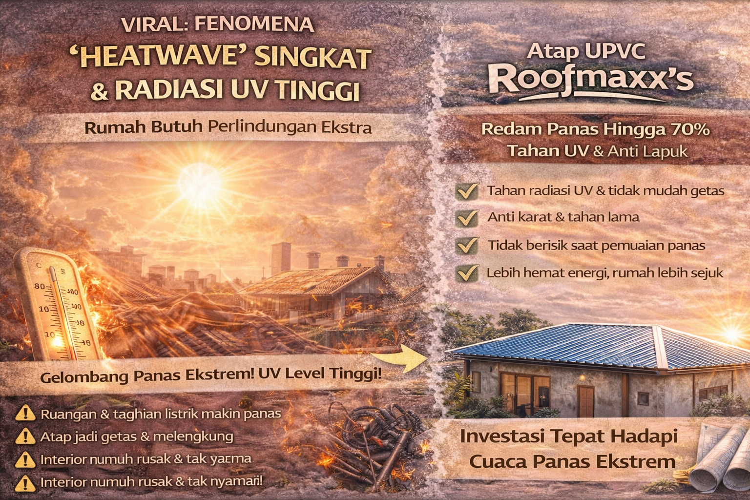 Viral: Fenomena Heatwave Singkat & Radiasi UV Tinggi – Rumah Butuh Perlindungan Ekstra