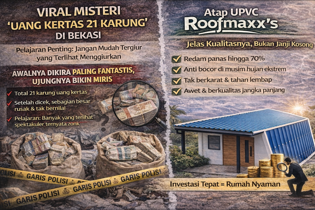 Viral Misteri “Uang Kertas 21 Karung” di Bekasi — Pelajaran Penting Jangan Mudah Tergiur yang Terlihat Menggiurkan