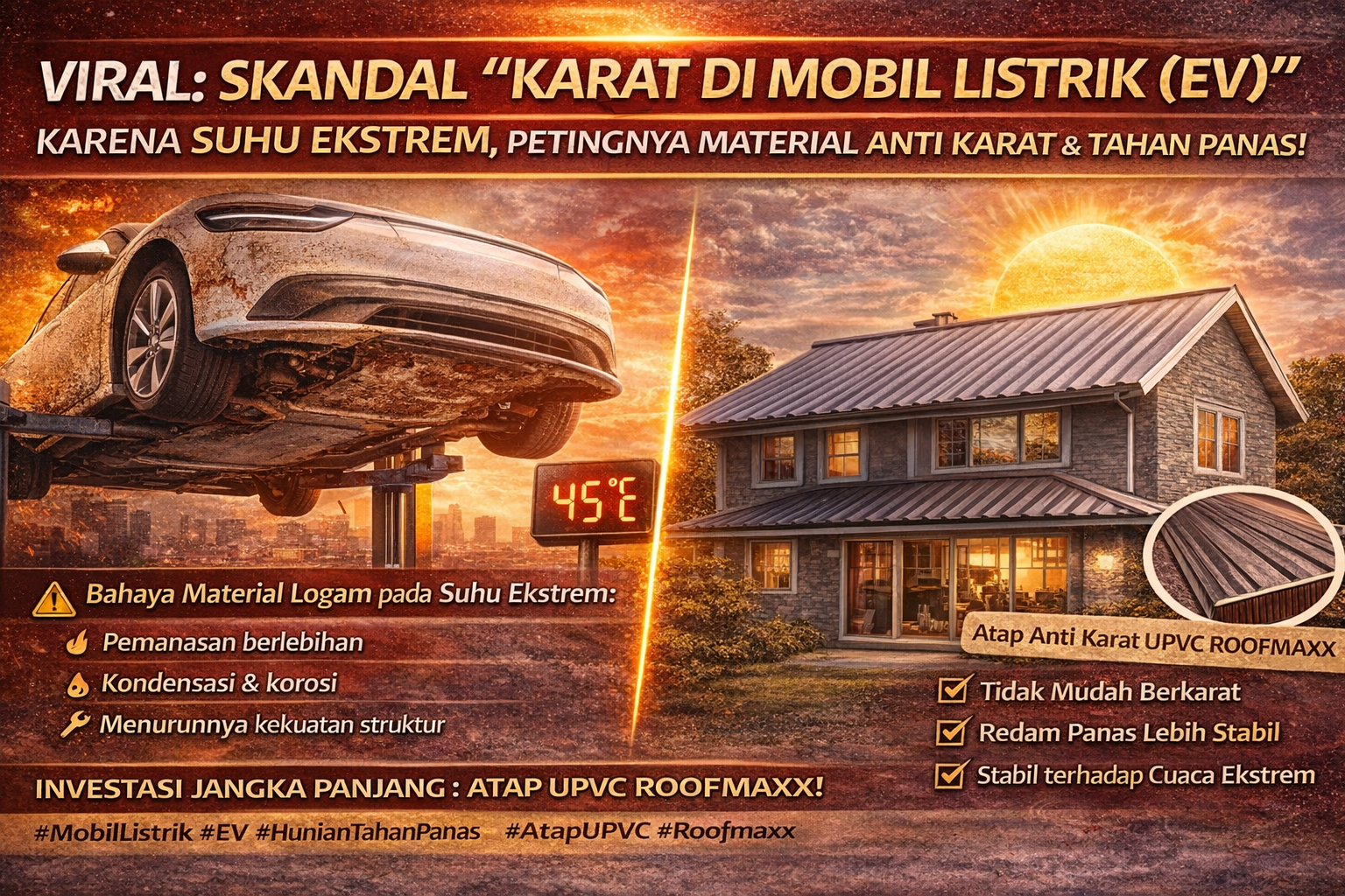 Viral: Skandal “Karat di Mobil Listrik (EV)” Karena Suhu Ekstrem, Apa Kaitannya dengan Hunian