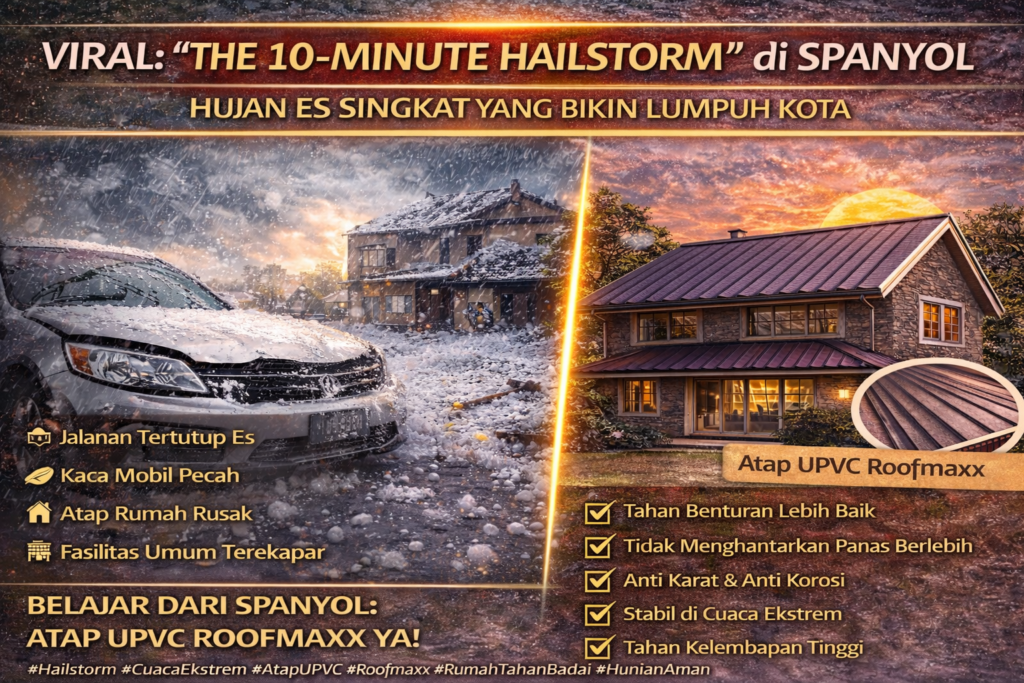 Viral: “The 10-Minute Hailstorm” di Spanyol – Hujan Es Singkat yang Bikin Lumpuh Kota