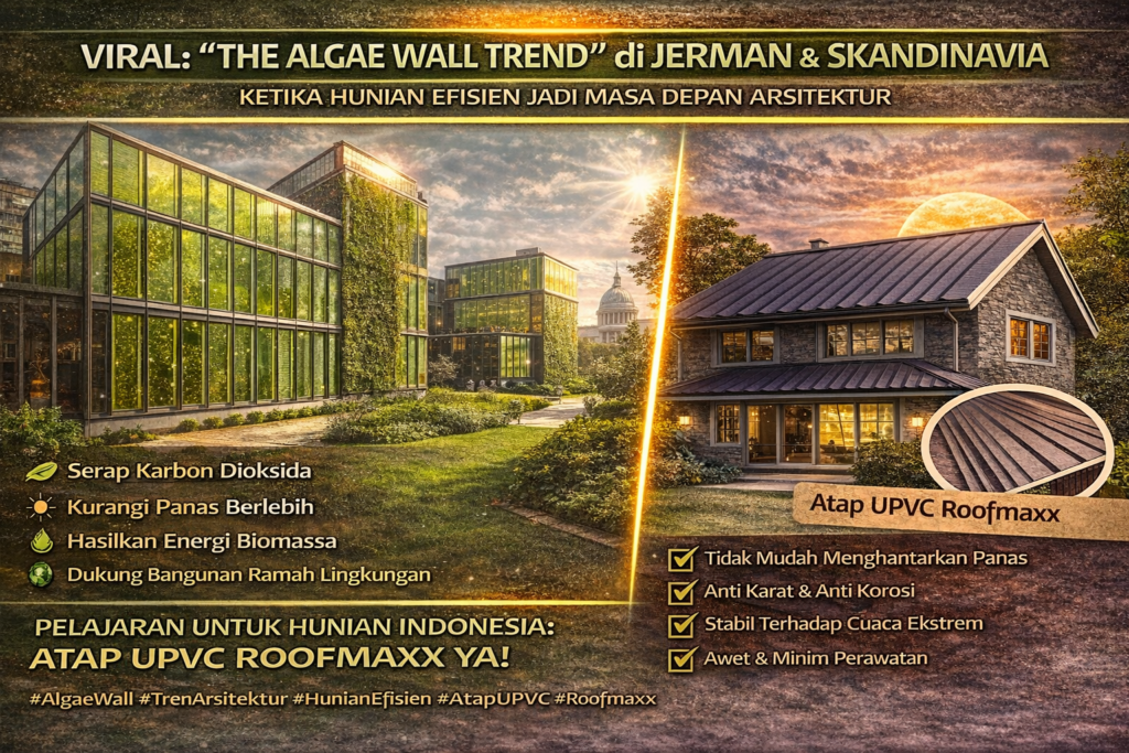 Viral: “The Algae Wall Trend” di Jerman & Skandinavia – Ketika Dinding Hidup Jadi Masa Depan Arsitektur