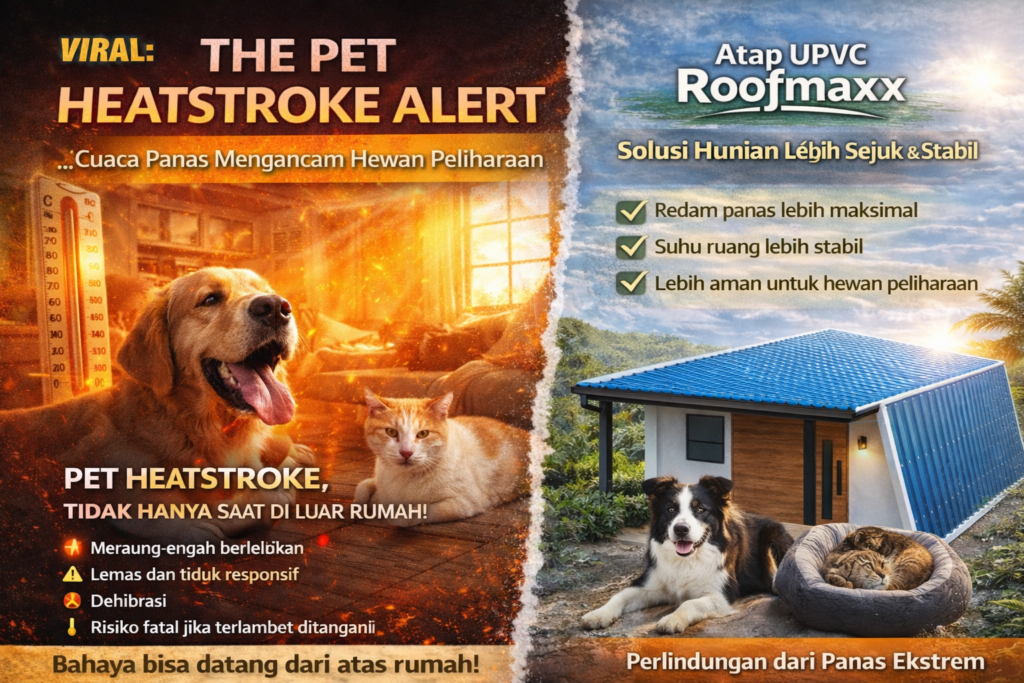 Viral: “The Pet Heatstroke Alert” — Saat Cuaca Panas Mengancam Hewan Peliharaan