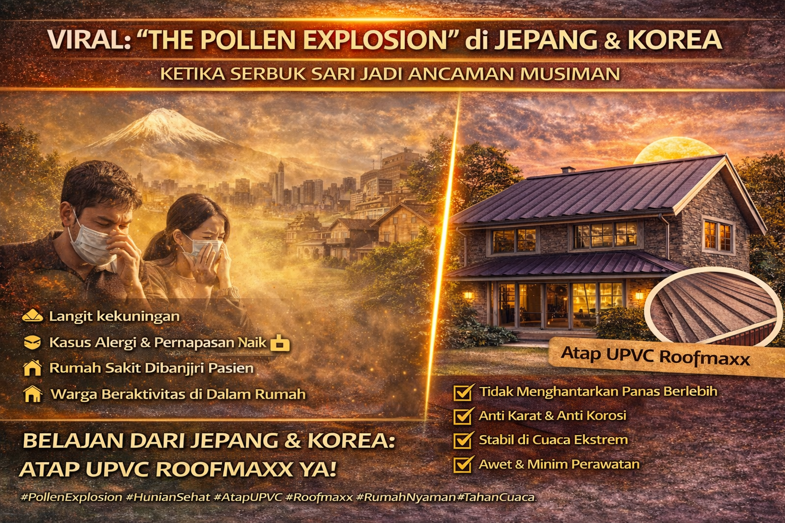 Viral: “The Pollen Explosion” di Jepang & Korea – Ketika Serbuk Sari Jadi Ancaman Musiman