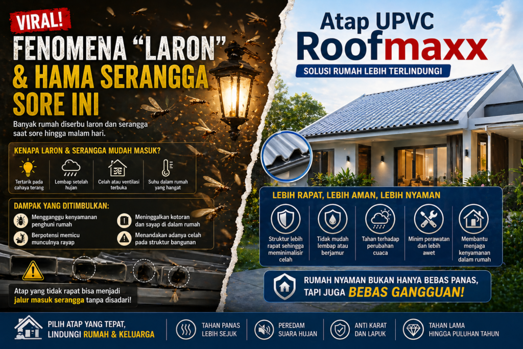 Kabar Hunian: Fenomena Laron & Serangga Sore Hari Kembali Marak