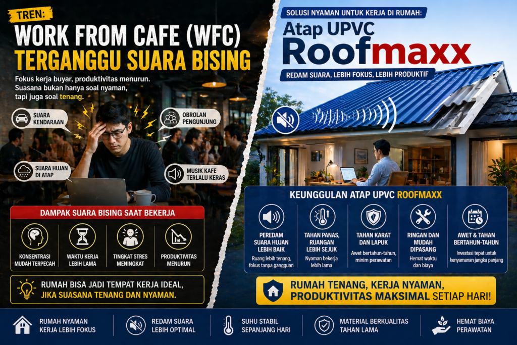 Work From Cafe Terganggu Suara Bising? Solusi Rumah Lebih Nyaman