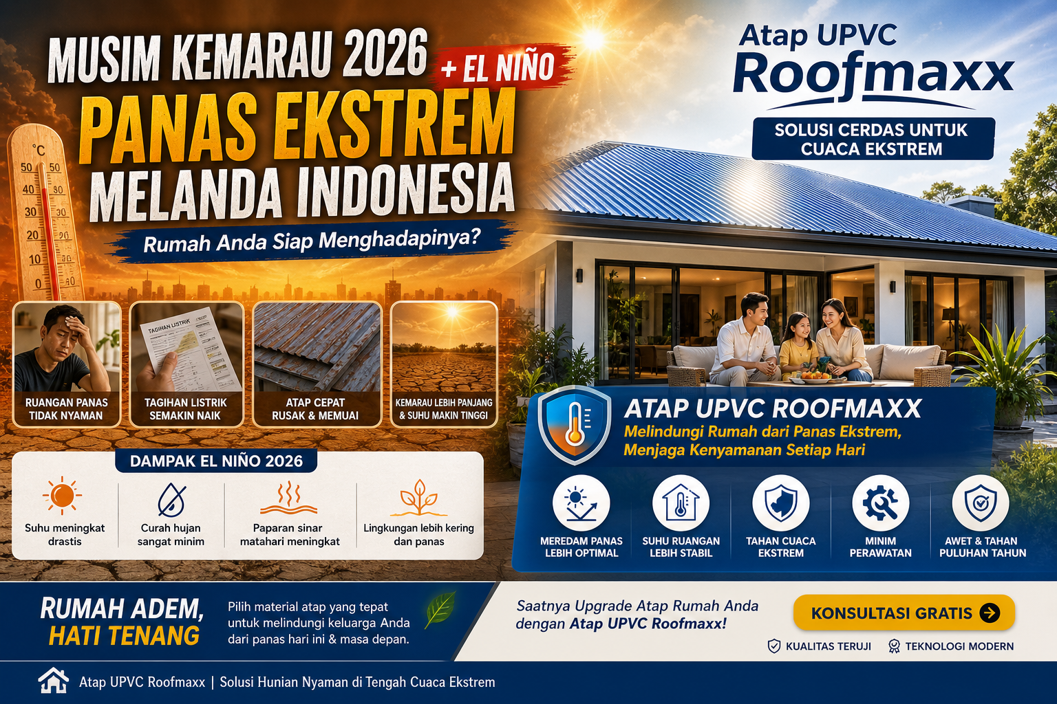 Kabar Properti: Musim Kemarau 2026 + El Niño Picu Panas Ekstrem di Indonesia