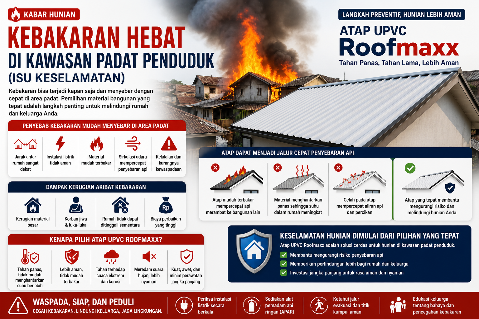 Kabar Hunian: Kebakaran di Kawasan Padat Penduduk, Ancaman Nyata yang Perlu Diwaspadai