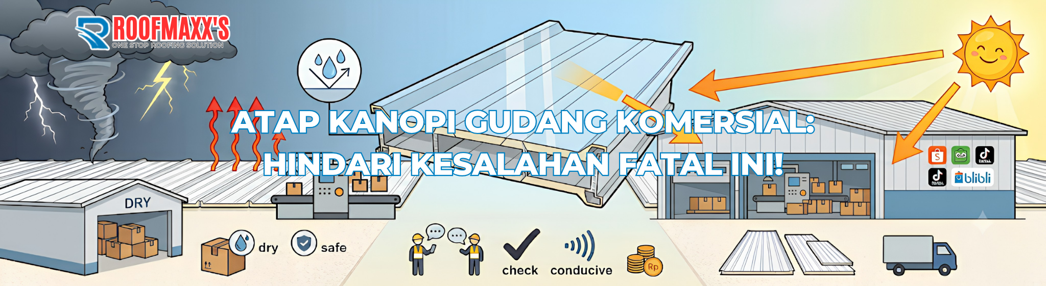 Atap Kanopi Gudang Komersial: Hindari Kesalahan Fatal Ini!