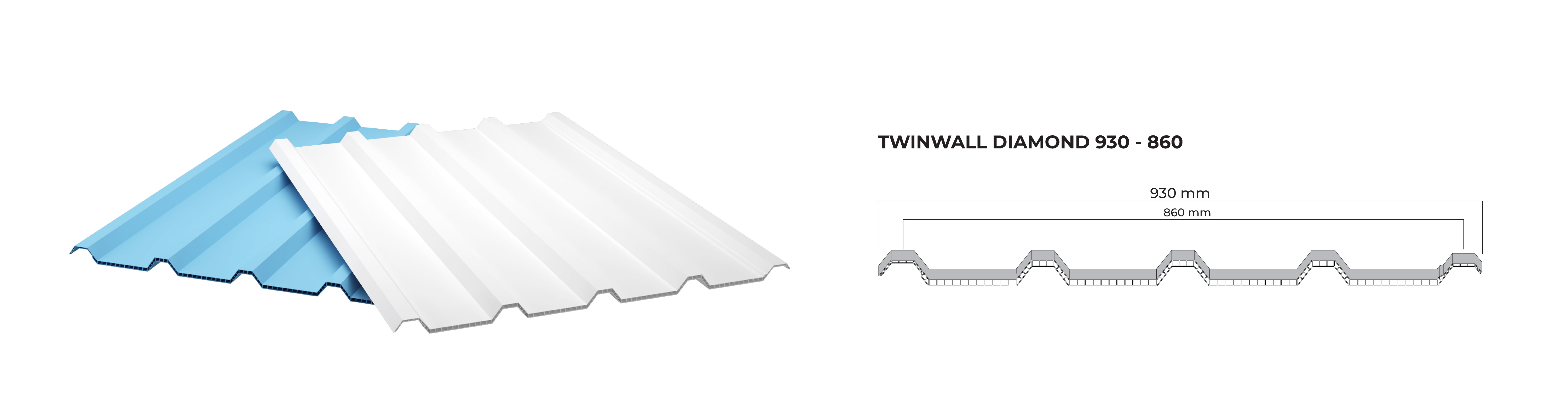 atap upvc roofmaxx twinwall diamond 930-860