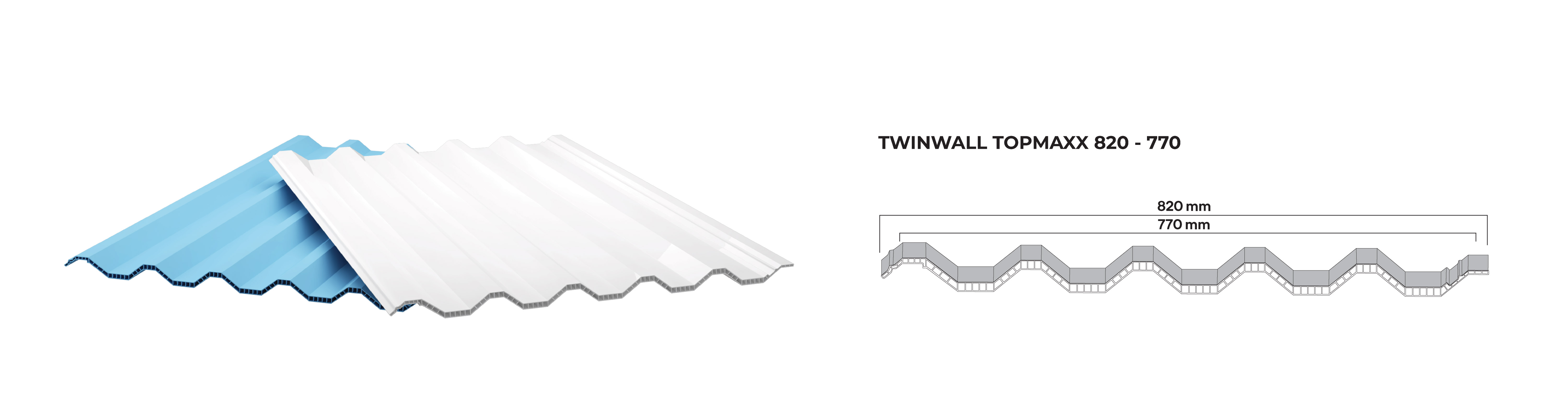 atap upvc roofmaxx twinwall topmaxx 820-770