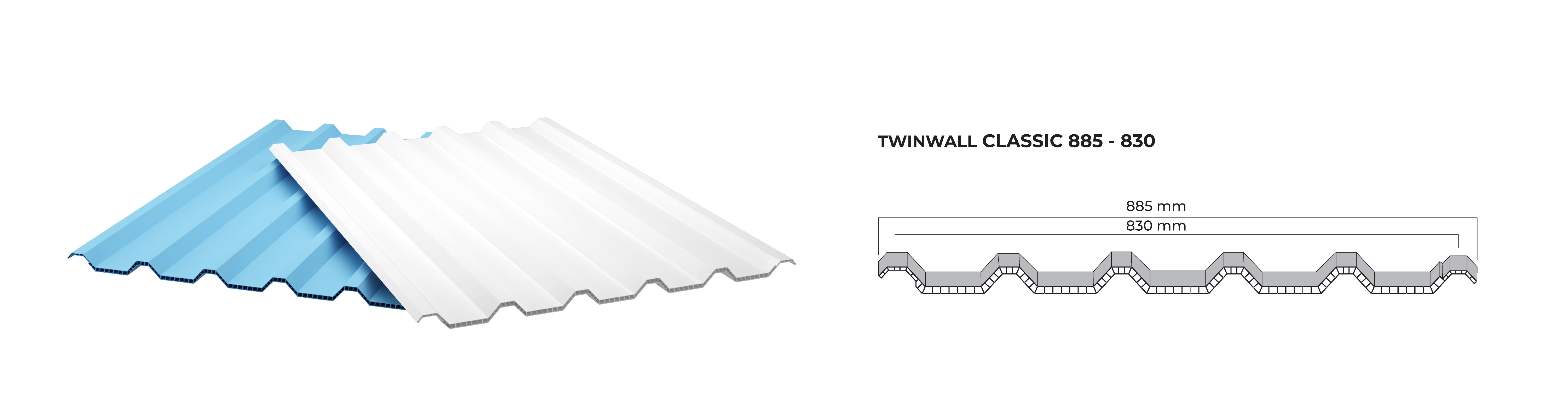 atap upvc roofmaxx twinwall classic 885-830