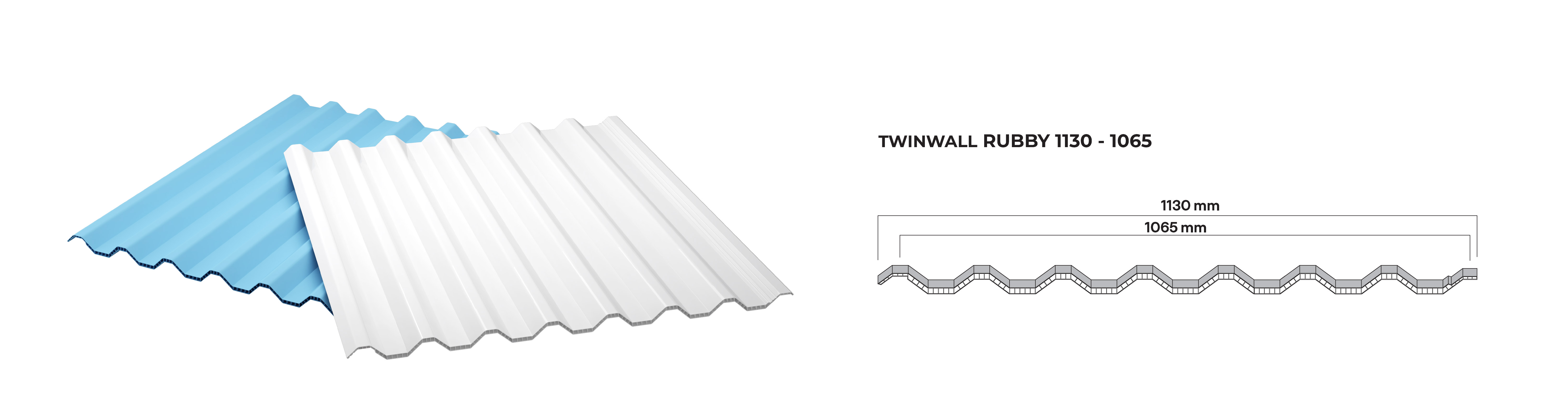atap upvc roofmaxx twinwall rubby 1130-1065