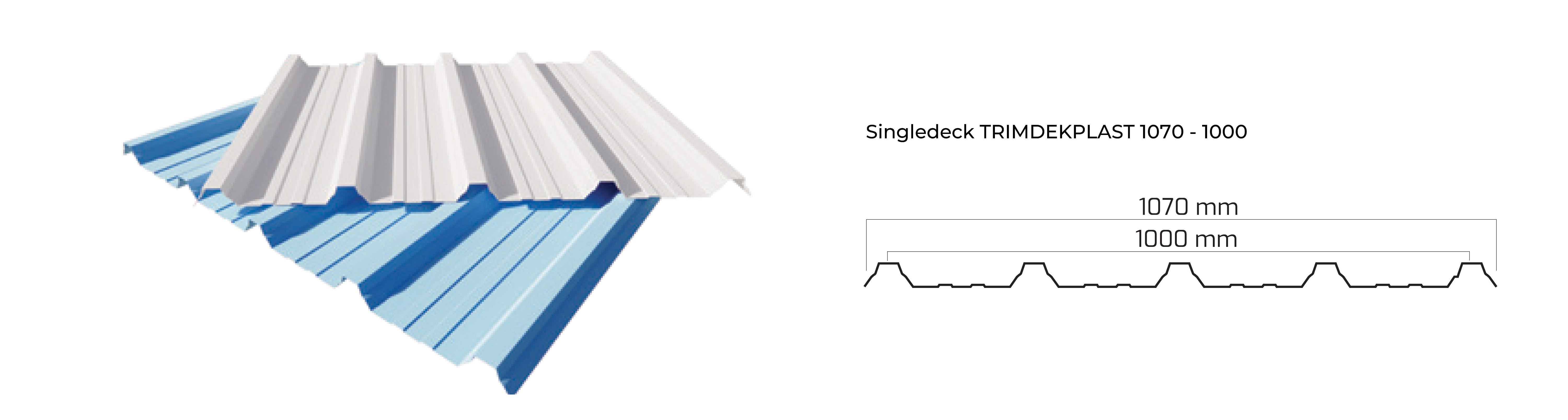 atap upvc roofmaxx singledeck trimdekplast 1070-1000