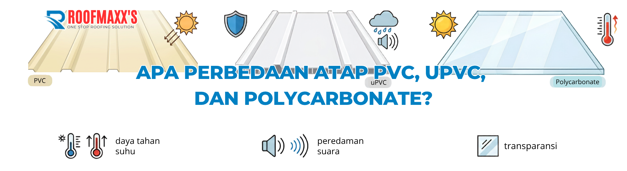 Apa Perbedaan Atap PVC, UPVC, dan Polycarbonate?