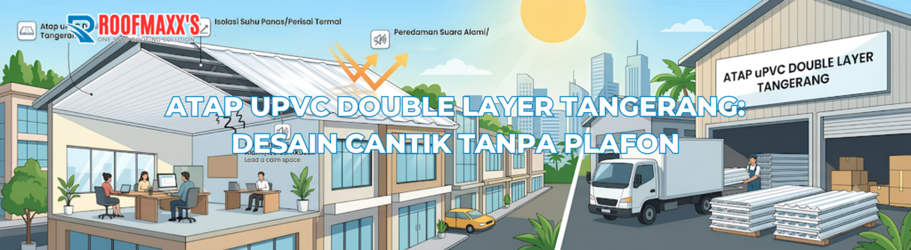 Atap uPVC Double Layer Tangerang: Desain Cantik Tanpa Plafon