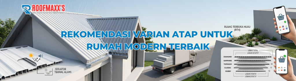 Rekomendasi Varian Atap untuk Rumah Modern Terbaik