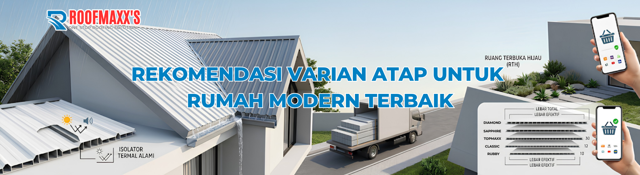 Rekomendasi Varian Atap untuk Rumah Modern Terbaik