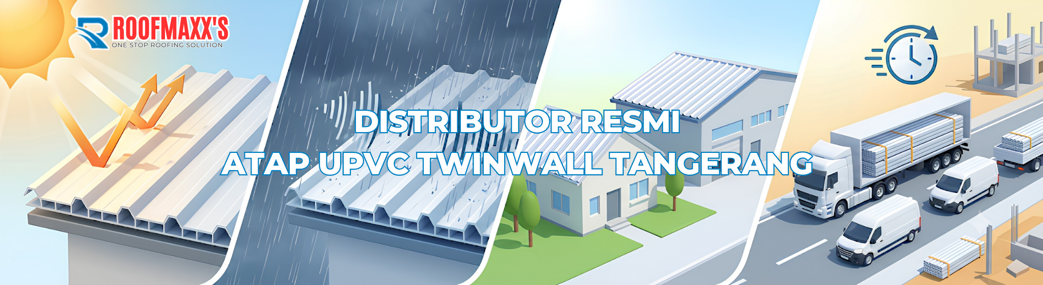 Distributor Resmi Atap uPVC Twinwall Tangerang