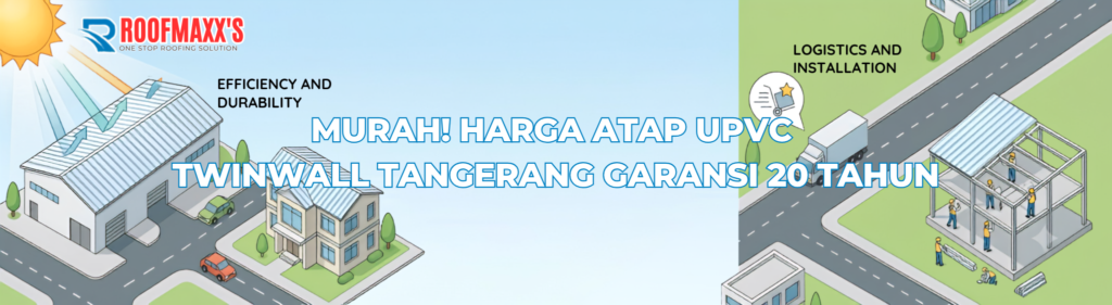 Murah! Harga Atap uPVC Twinwall Tangerang Garansi 20 Tahun