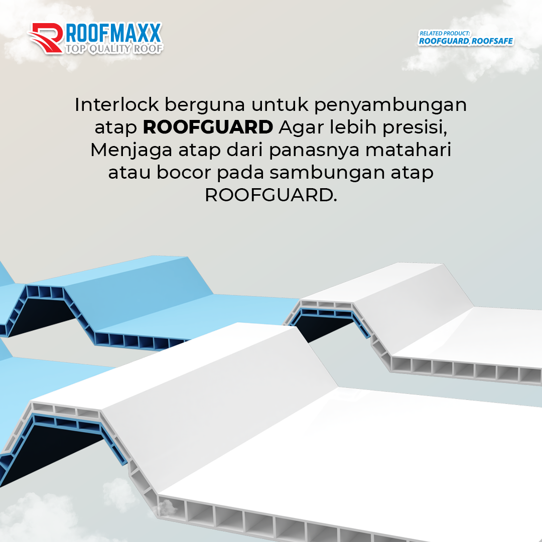 Atap UPVC Roofguard Twinwall Shappire LE 1000mm - Roofmaxx - Gambar 2
