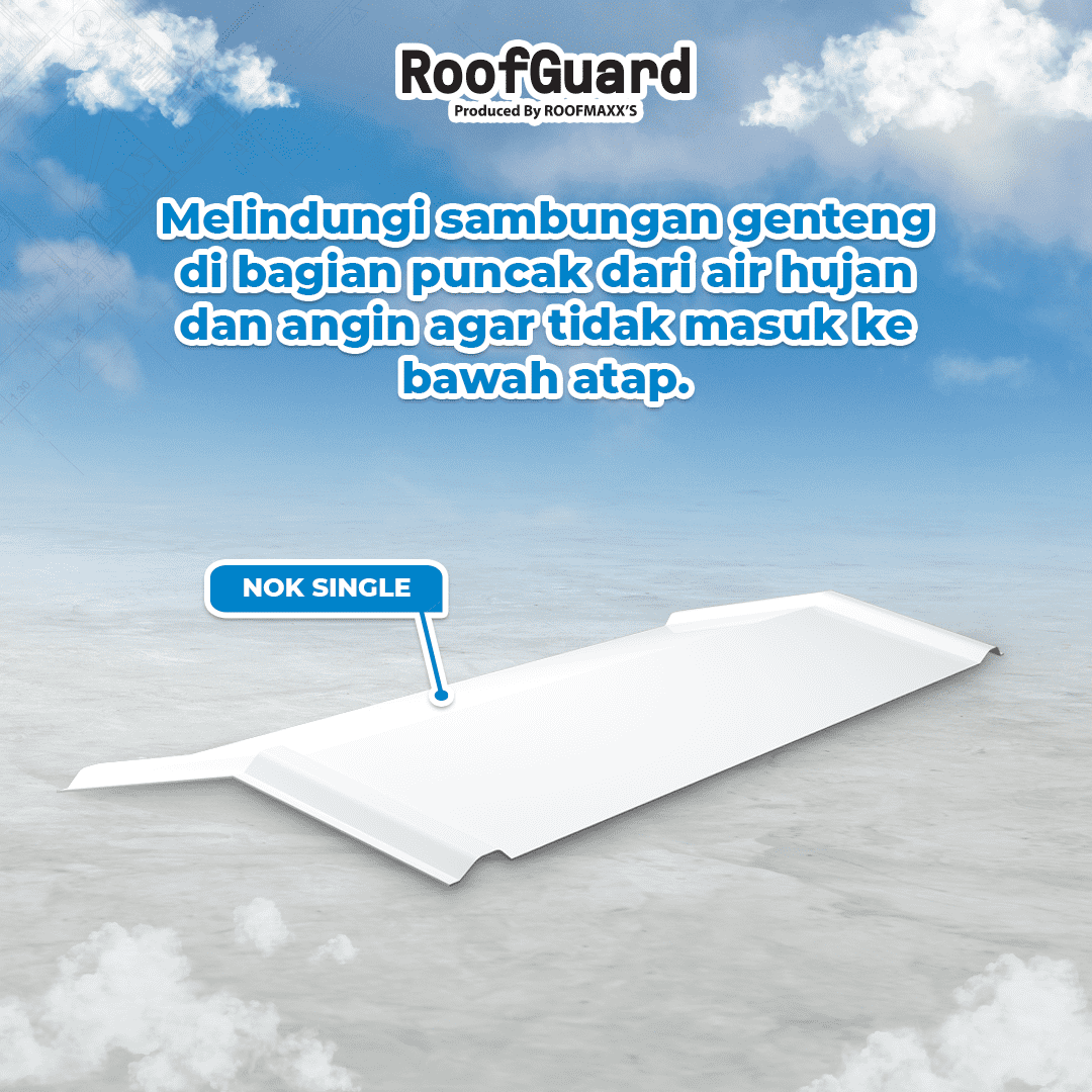 Nok uPVC Single Layer Jurai Spandek – Roofmaxx - Gambar 2