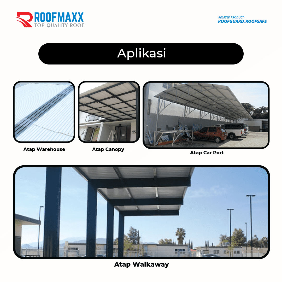 Atap uPVC Roofguard Twinwall Classic Translucent 83cm – Roofmaxx - Gambar 5